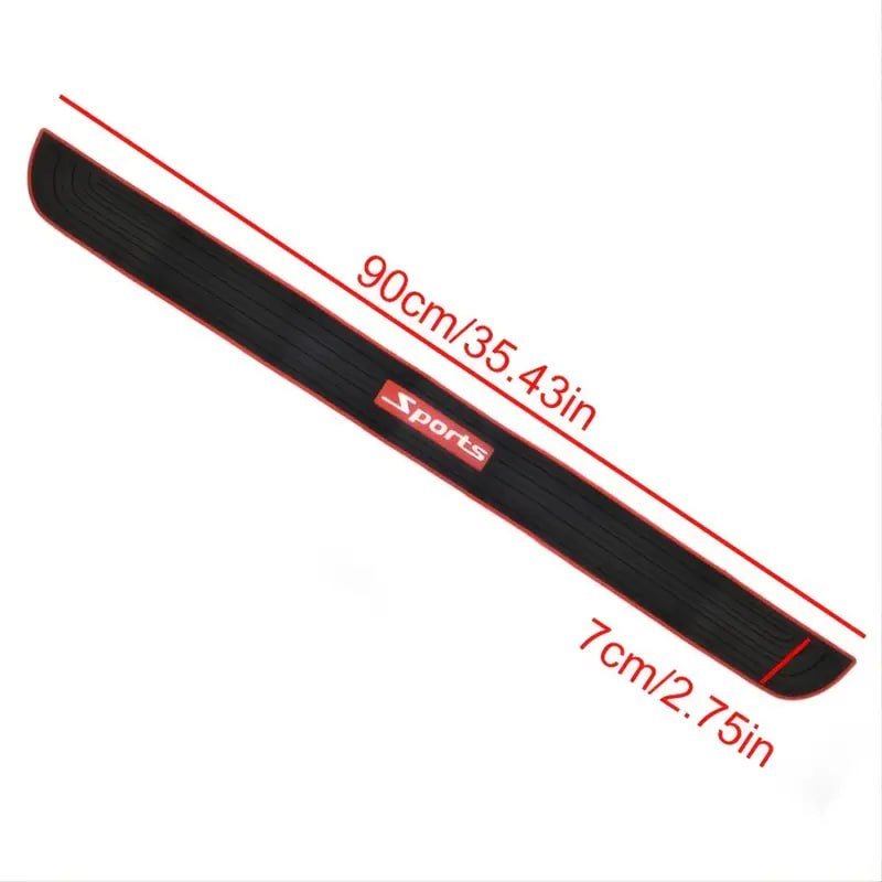 ABS Rear Trunk Sill Bumper Guard Protector Pad Cover Strip